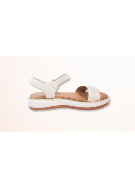 Sandales compensées à boucle