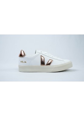 Baskets en cuir sans chrome VEJA campo