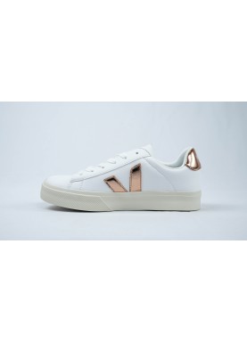 Baskets en cuir sans chrome VEJA campo