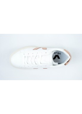 Baskets en cuir sans chrome VEJA campo