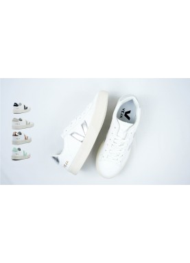 Baskets en cuir sans chrome VEJA campo