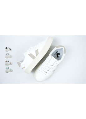Baskets en cuir sans chrome VEJA campo