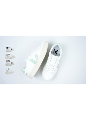 Baskets en cuir sans chrome VEJA campo