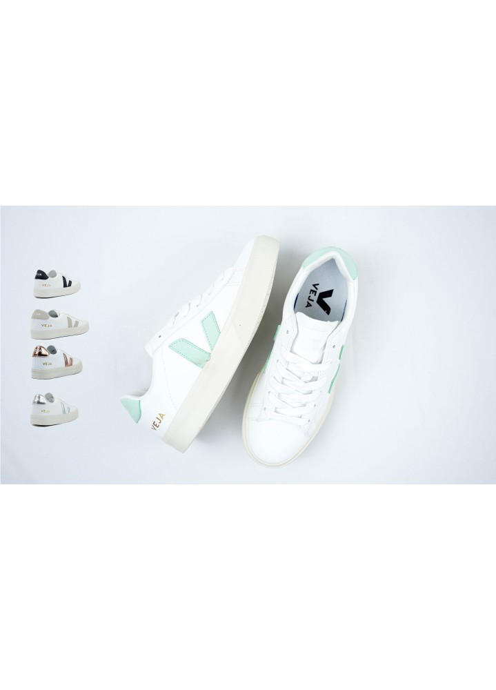 Baskets en cuir sans chrome VEJA campo