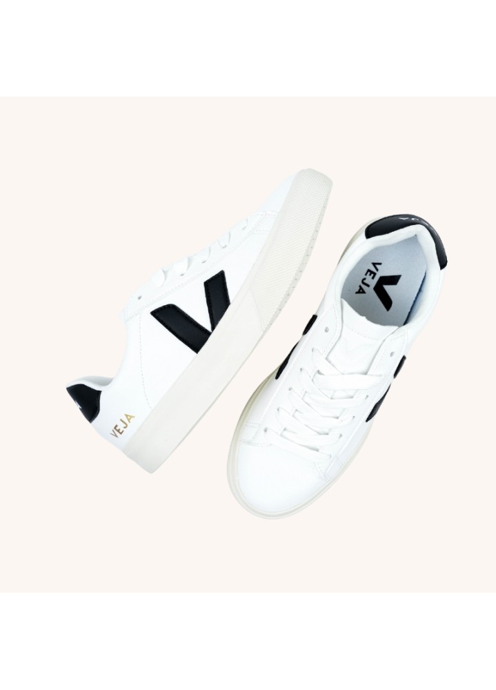 Baskets en cuir sans chrome VEJA campo