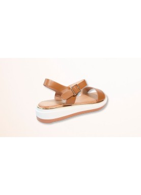 Sandales compensées à boucle