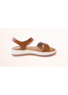 Sandales compensées à boucle