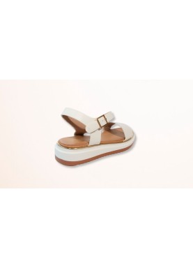 Sandales compensées à boucle
