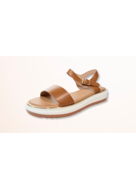 Sandales compensées à boucle
