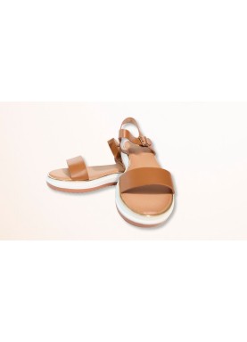 Sandales compensées à boucle