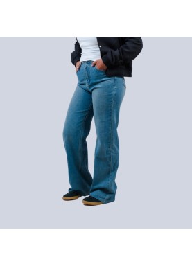 Jean pattes d'éléphant bleu foncé