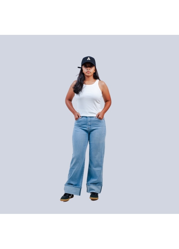 Débardeur uni à col rond avec soutien