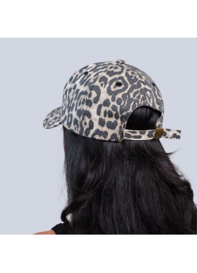 Casquette imprimé léopard