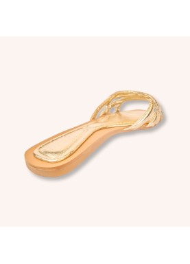 Sandales plates entrelacées